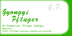 gyongyi pfluger business card