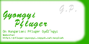 gyongyi pfluger business card